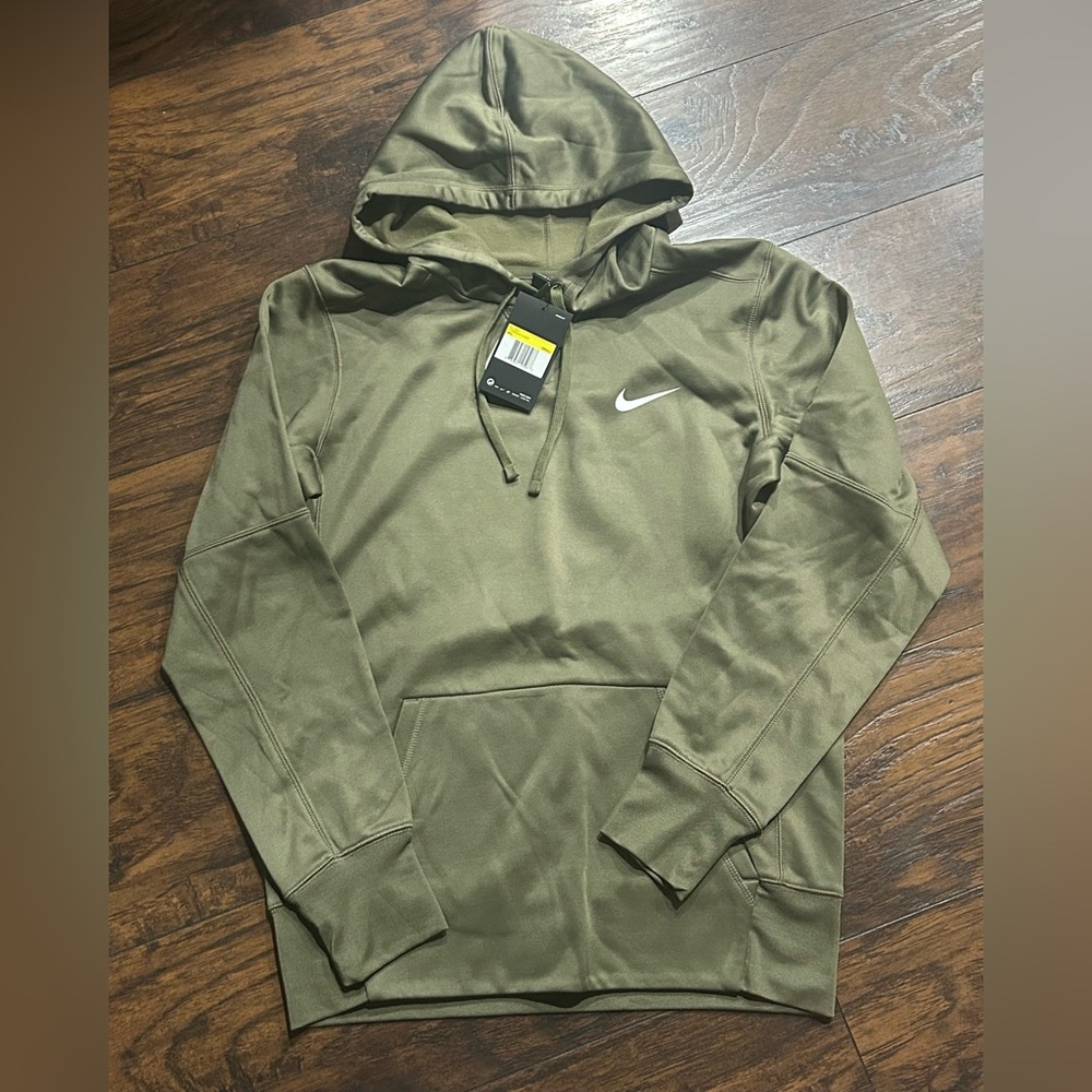 Men’s Nike Therma Dri-Fit Olive Hoodie small‎ nwt